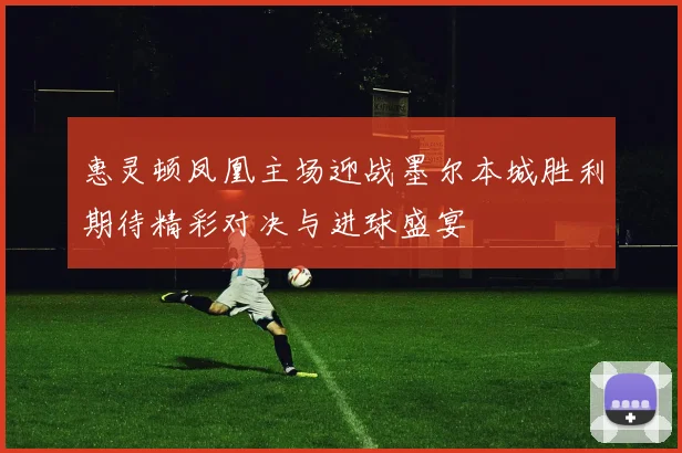 惠灵顿凤凰主场迎战墨尔本城胜利期待精彩对决与进球盛宴